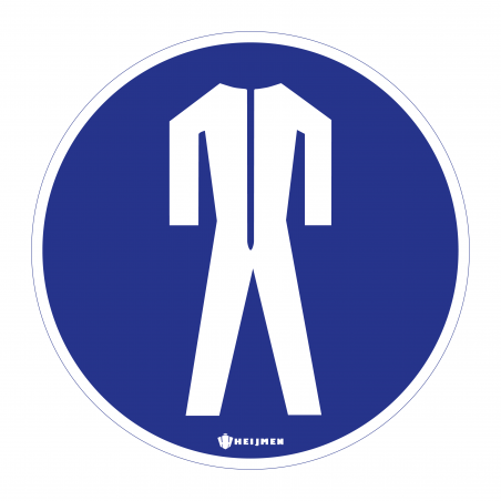 Sticker Heijmen 'Beschermende kleding' 10cm
