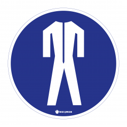 Sticker Heijmen 'Beschermende kleding' 15cm