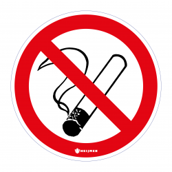 Sticker Heijmen 'Verboden te roken' 10cm