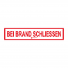 Sticker Heijmen 'Bei brand schliessen' 15x3cm