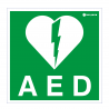 Sticker Heijmen 'AED' 10x10cm