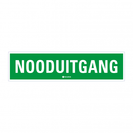 Sticker Heijmen 'Nooduitgang NL' 30x7,5cm