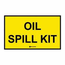 Sticker Heijmen 'Oil spill kit' 30x18cm