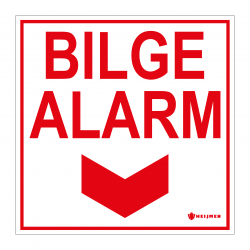 Sticker Heijmen 'Bilge alarm' 10x10cm