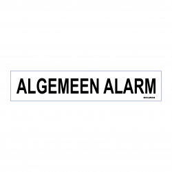 Sticker Heijmen 'Algemeen alarm' 10x2cm