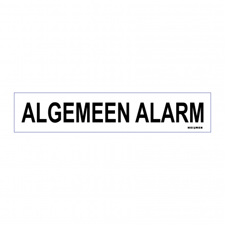 Sticker Heijmen 'Algemeen alarm' 10x2cm