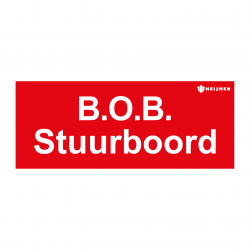 Sticker Heijmen 'B.O.B. SB' 10x4