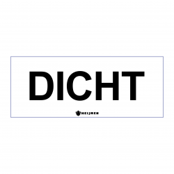 Sticker Heijmen 'Dicht NL' 10x4cm