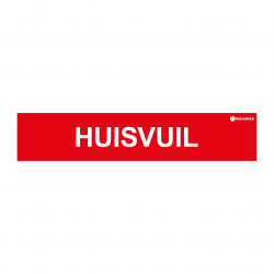 Sticker Heijmen 'Huisvuil NL' 15x3cm