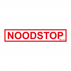 Sticker Heijmen 'Noodstop NL' 15x3cm