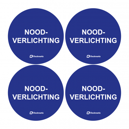 Sticker Heijmen 'Noodverlichting' 4cm 4x