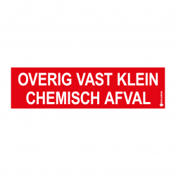 Sticker Heijmen 'Klein chemisch afval NL' 15x3cm