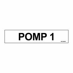 Sticker Heijmen 'Pomp 1' 10x2cm
