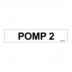 Sticker Heijmen 'Pomp 2' 10x2cm