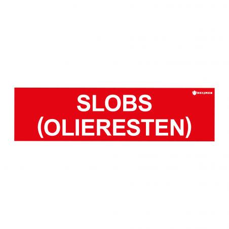 Sticker Heijmen 'Slobs' 15x3cm