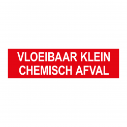 Sticker Heijmen 'Chemisch afval NL' 15x3cm