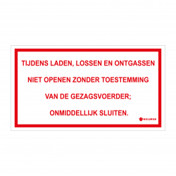Sticker Heijmen 'Laden en lossen NL' 18x10cm