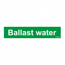 Sticker Heijmen 'Ballast water NL' 10x2cm