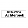 Sticker Heijmen 'Ontluchting achterpiek' 10x3cm