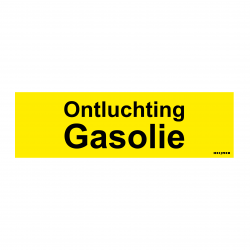 Sticker Heijmen 'Ontluchting gasolie NL' 10x3cm