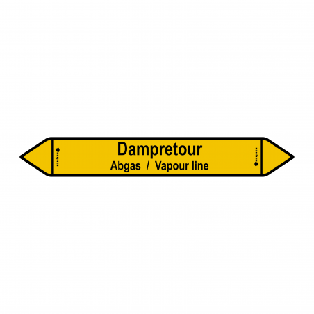 Sticker Heijmen 'Dampretour NL' 45X6,5CM