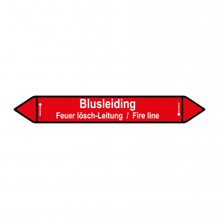 Sticker Heijmen 'Blusleiding NL' 45X6,5CM