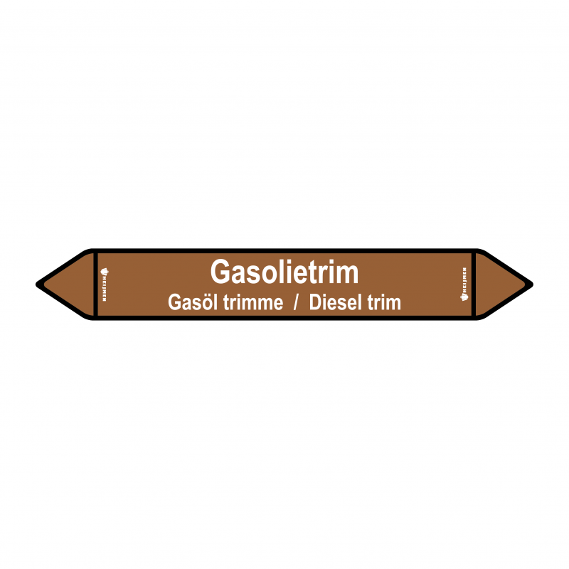 Sticker Heijmen 'Gasolietrim NL' 45X6,5CM
