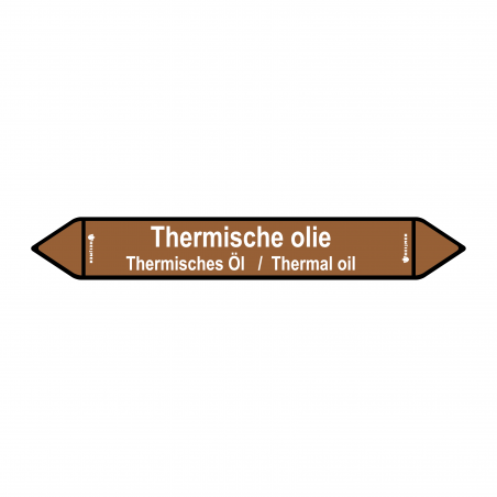 Sticker Heijmen 'Thermische olie NL' 45X6,5CM