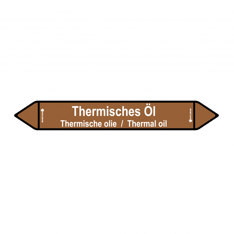 Sticker Heijmen 'Thermische olie DE' 45X6,5CM