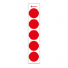 Sticker Heijmen 'Rode stip' 5 stuks 2,5CM