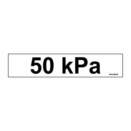 Sticker Heijmen '50 KPA' 10X2CM