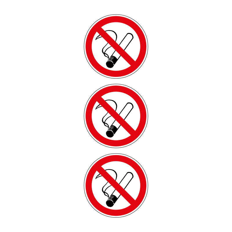 Sticker Heijmen 'Verboden te roken' 3CM