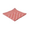 Theedoek 65x65 cm Blok Rood